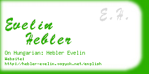 evelin hebler business card